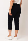 Robell Maire 07 Slim Fit Cropped Trousers, Navy