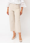 Robell Efi Cropped Leg Trousers, Beige
