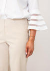 Robell Efi Cropped Leg Trousers, Beige