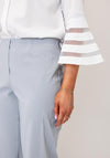Robell Efi Cropped Leg Trousers, Grey