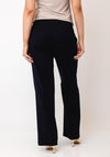 Robell Paula Pull On Wide Leg Trousers, Navy