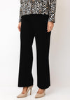 Robell Paula Pull On Wide Leg Trousers, Black