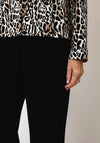 Robell Paula Pull On Wide Leg Trousers, Black