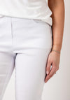 Robell Bella 09 Petite Ankle Grazer Trousers, White