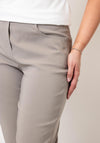 Robell Bella 09 Petite Ankle Grazer Trousers, Light Taupe