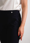 Robell Bella 09 Petite Slim Cropped Trousers, Navy