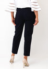 Robell Bella 09 Petite Ankle Grazer Trousers, Navy