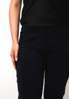 Robell Bella 09 Petite Slim Cropped Trousers, Navy