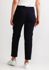 Robell Bella 09 Petite Slim Cropped Trousers, Navy