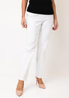 Robell Bella Full Length Stretch Trousers, White