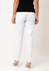 Robell Bella Full Length Stretch Trousers, White