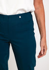 Robell Bella Full Length Stretch Trousers, Teal