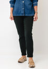 Robell Bella Stretch Slim Leg Trousers, Black