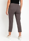Robell Bella 09 Turn Up Ankle Grazer Trousers, Taupe