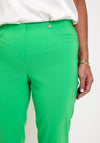 Robell Bella 09 Turn Up Ankle Grazer Trousers, Bright Green