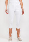 Robell Marie 07 Stretch Crop Trousers, Off White