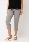Robell Marie 07 Slim Fit Cropped Trousers, Grey