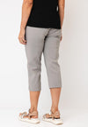 Robell Marie 07 Slim Fit Cropped Trousers, Grey