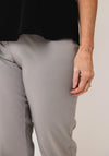 Robell Marie 07 Slim Fit Cropped Trousers, Grey