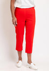 Robell Maire 07 Slim Fit Cropped Trousers, Red