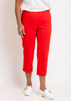 Robell Maire 07 Slim Fit Cropped Trousers, Red