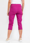 Robell Marie 07 Stretch Crop Trousers, Fuchsia
