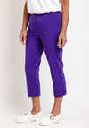 Robell Maire 07 Slim Fit Cropped Trousers, Purple