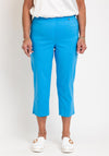 Robell Maire 07 Slim Fit Cropped Trousers, Bright Blue