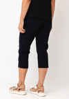 Robell Marie 07 Slim Fit Cropped Trousers, Navy