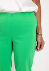 Robell Maire 07 Slim Fit Cropped Trousers, Bright Green