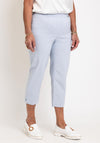 Robell Maire 07 Slim Fit Cropped Trousers, Light Grey