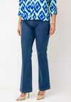 Robell Joella Pull on Flared Jeans, Blue