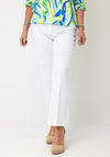 Robell Joella 09 Pull On Bootleg Jeans, White