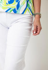 Robell Joella 09 Pull On Bootleg Jeans, White