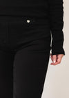 Robell Pull On Bootcut Fit Jeans, Black