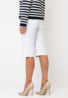 Robell Bella 05 Slim Knee Length Shorts, White