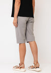 Robell Bella 05 Slim Knee Length Shorts, Grey