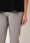 Robell Bella 05 Slim Knee Length Shorts, Grey