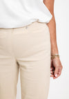 Robell Bella 05 Slim Knee Length Shorts, Beige