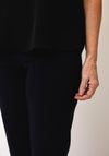 Robell Bella 05 Slim Knee Length Shorts, Navy