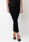 Robell Bella 09 Ankle Grazer Denim Look Trousers, Navy