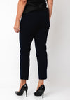 Robell Bella 09 Ankle Grazer Denim Look Trousers, Navy