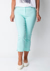 Robell Rose 07 Slim Fit Capri Trousers, Turquoise