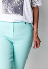 Robell Rose 07 Slim Fit Capri Trousers, Turquoise