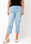 Robell Marie 07 Cropped Jeans, Light Blue