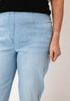 Robell Marie 07 Cropped Jeans, Light Blue