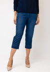 Robell Marie Slim Leg Cropped Leg Jeans, Blue