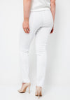 Robell Rose Slim Leg Trousers, White