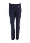 Robell Lexi Slim Fit Golf Trousers, Navy