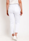 Robell Bella 09 Slim Cropped Trousers, White